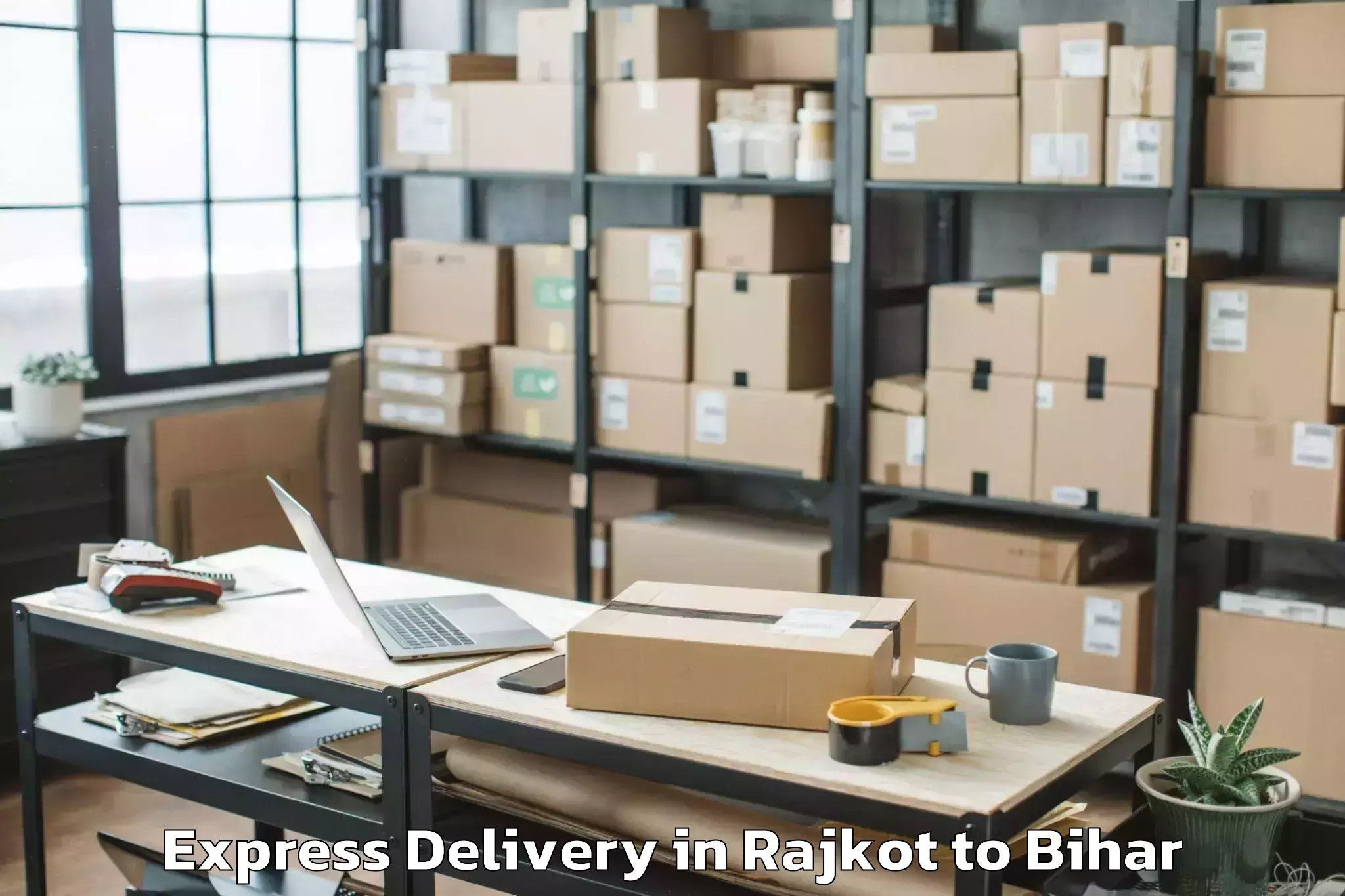 Trusted Rajkot to Bhorey Express Delivery